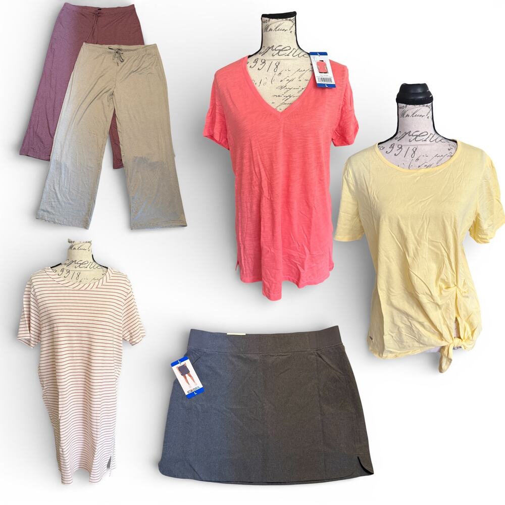 Buffalo 32 Degrees Felina Nautica Shirt Skort Lounge Pants Lot Set Size Large